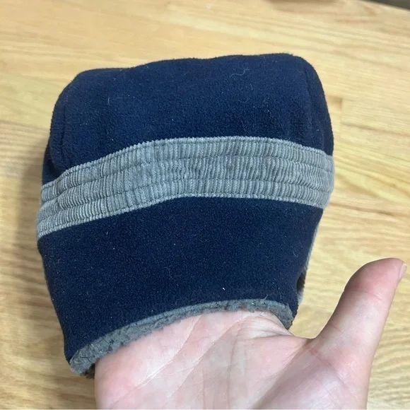Baby Gap Blue Fleece Trapper Winter Hat M/L Kids Boys Toddler - Picture 4 of 5
